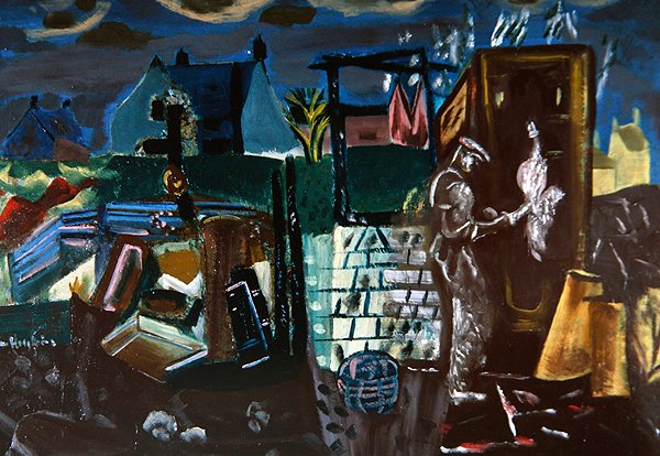 Uthus, ca. 1935 (olje på lerret) av Frances Hodgkins