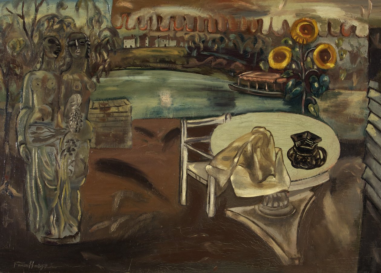 Sabrinas hage, ca. 1934 (olje på lerret) av Frances Hodgkins