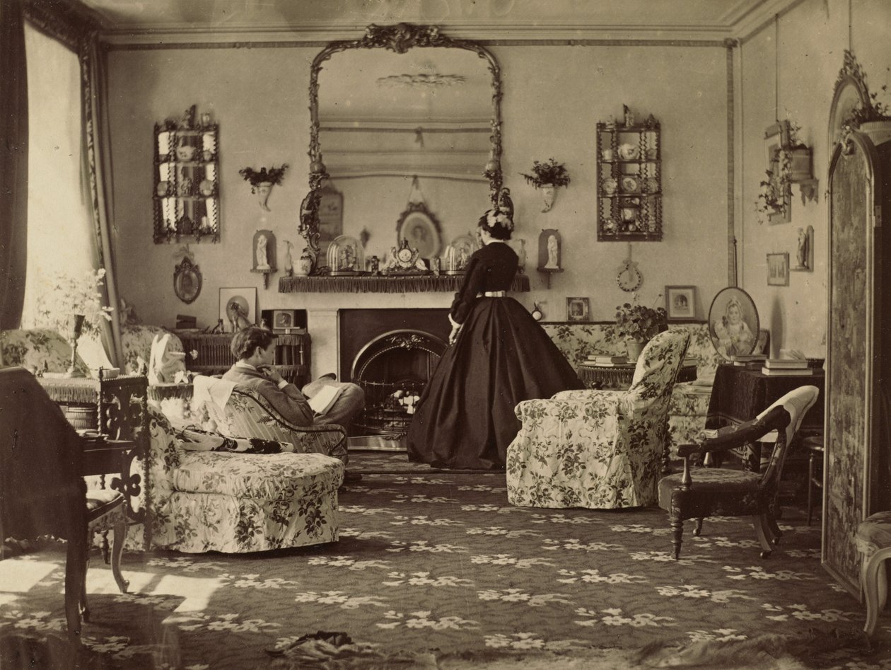 Interiør av rommet, ca. 1862. av Frances Jocelyn