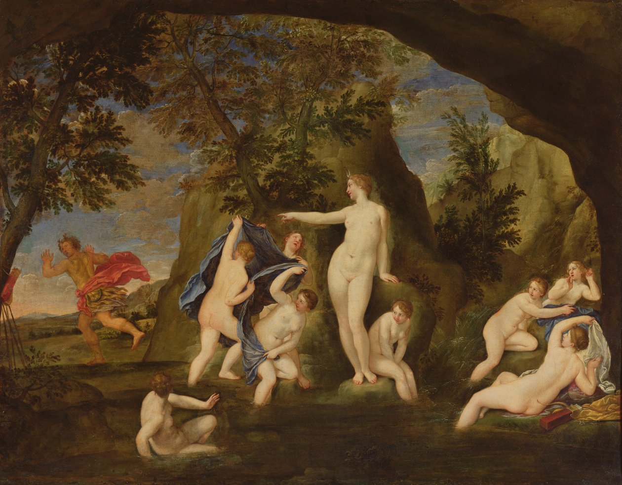 Actaeon metamorfoser til en hjort av Francesco Albani