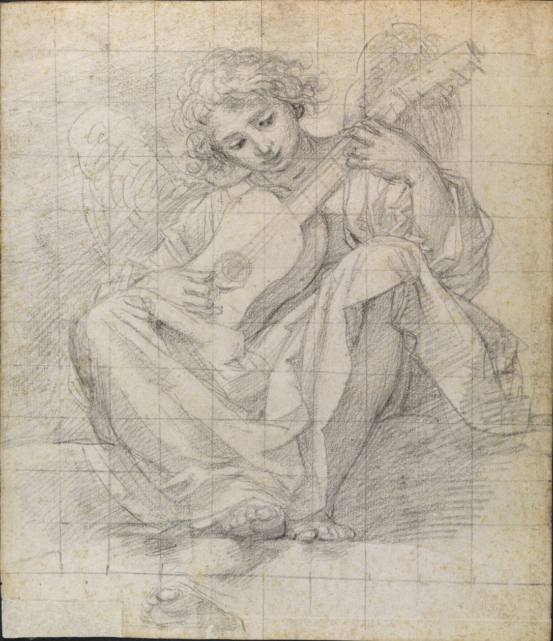 Angel spiller lut av Francesco Albani