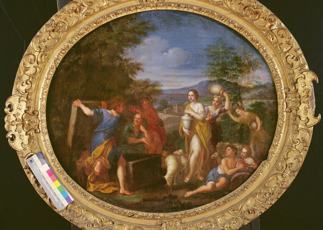 Jakob beskytter Rachel av Francesco Albani
