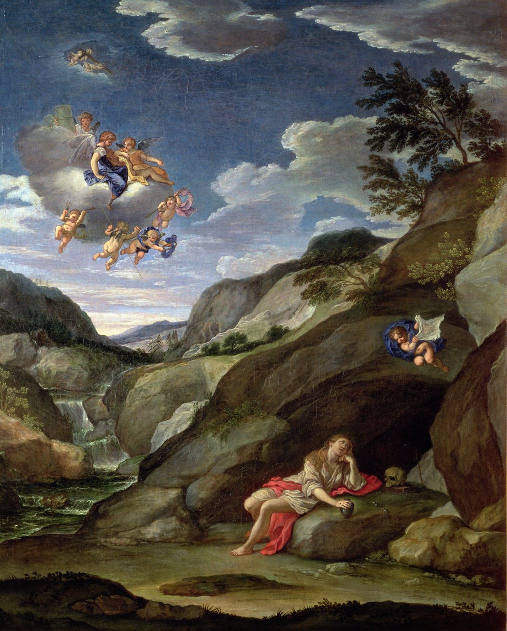 Anger Maria Magdalena, 1640 av Francesco Albani