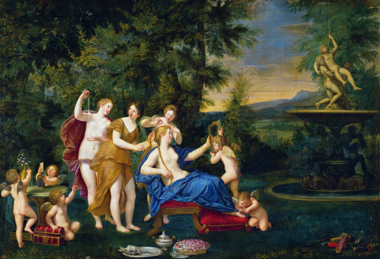 Venus fulgt av nymfer og amoriner av Francesco Albani