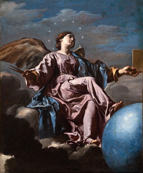 Allegory of Astronomy Urania av Francesco Cozza