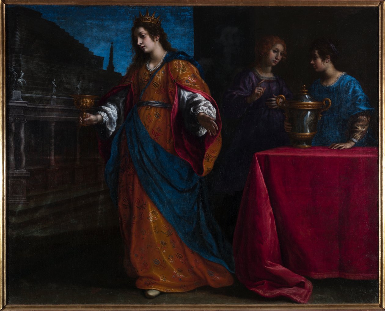 Artemesia drikker asken til Mausolus, ca. 1625 av Francesco Curradi