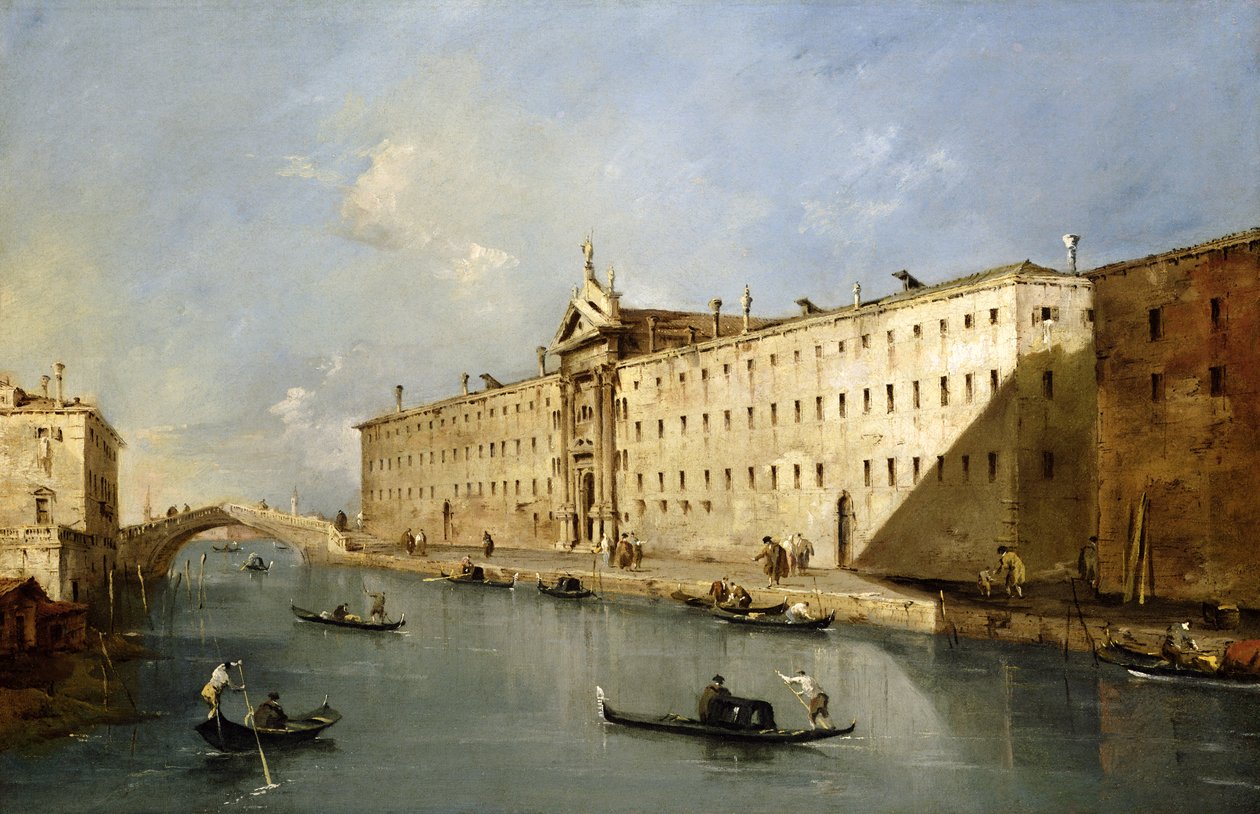 Rio dei Mendicanti av Francesco Guardi