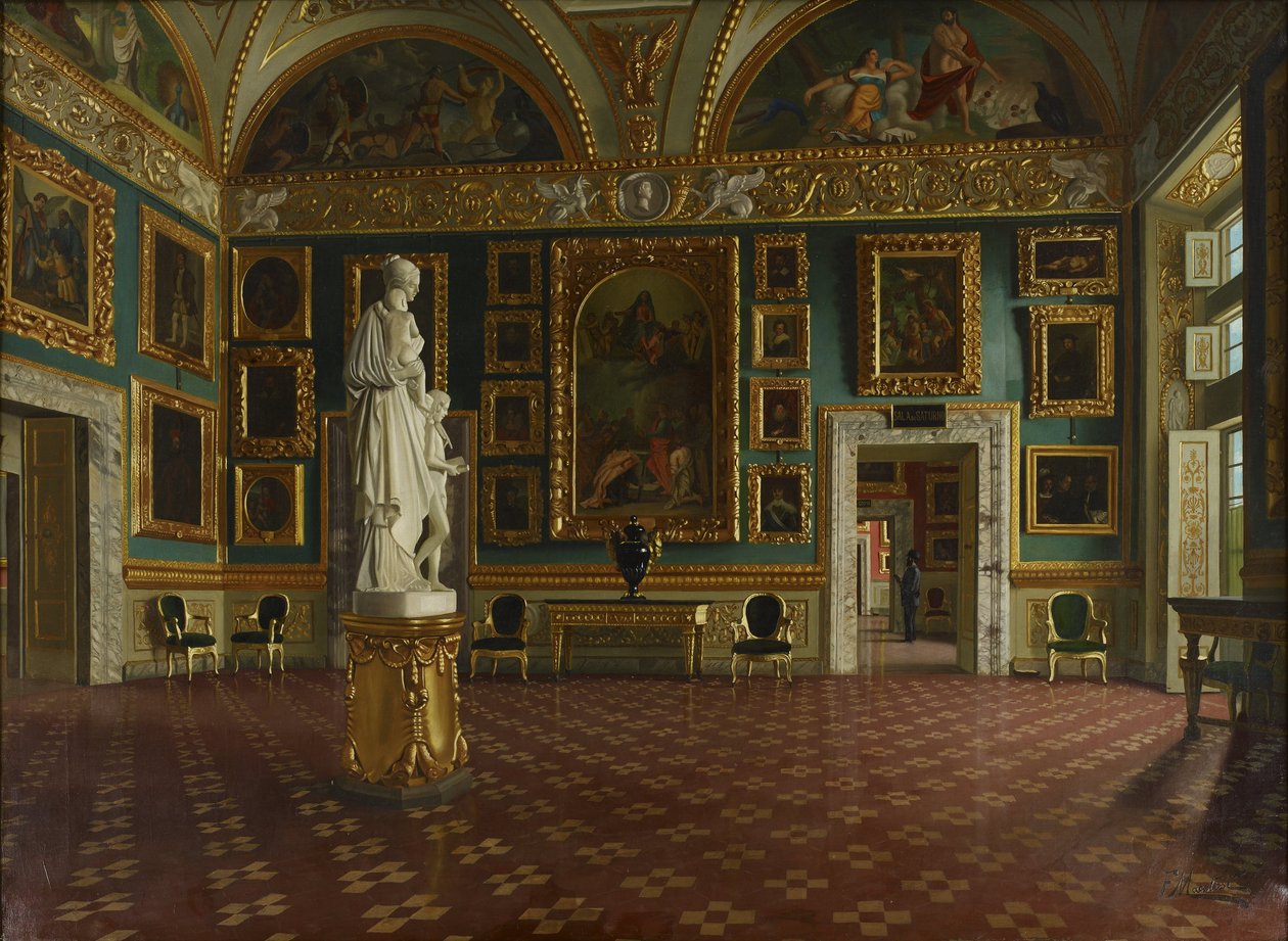 Iliadens hall i Pitti -palasset, Firenze av Francesco Maestosi