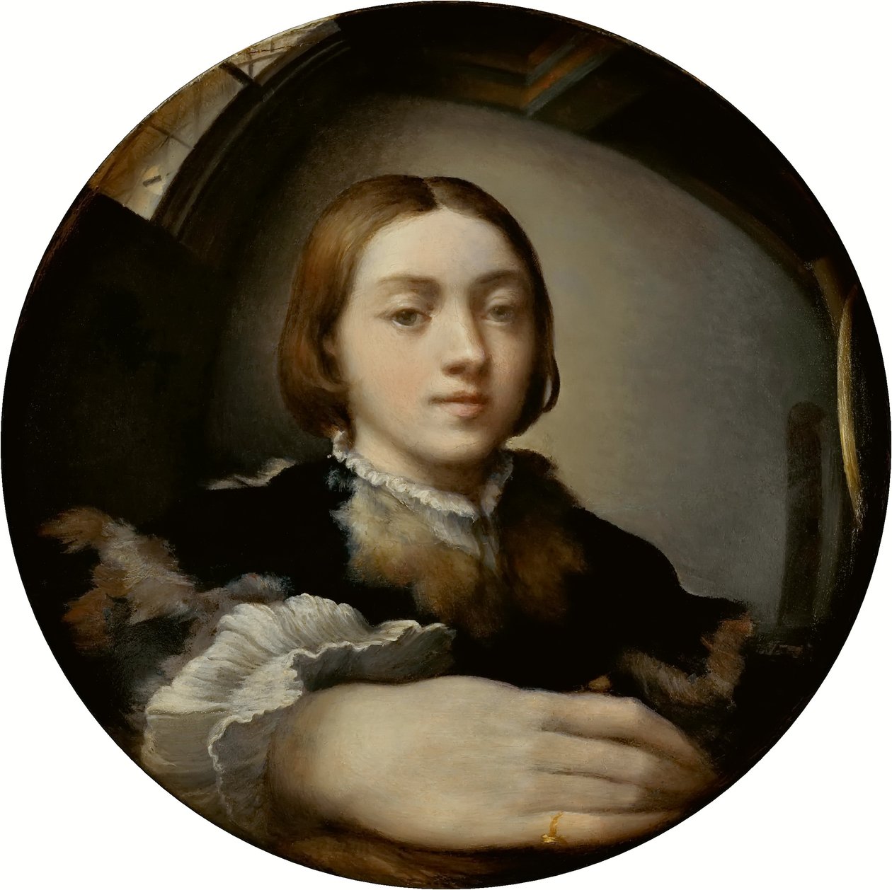 Sløyfe-utskjæring Amor av Parmigianino
