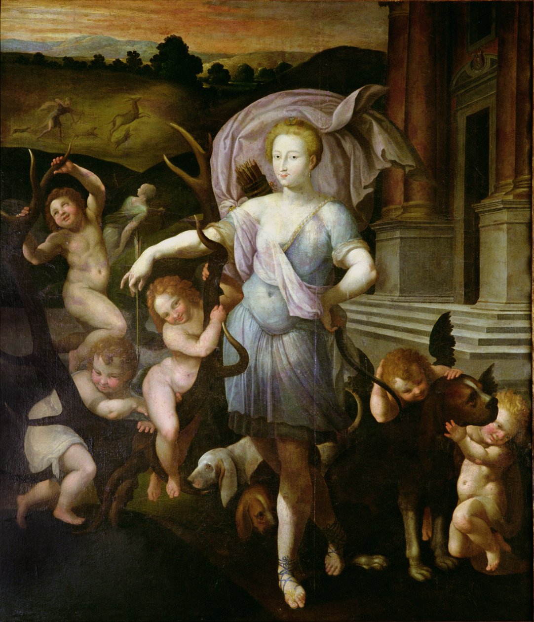 Allegorisk portrett av Diane de Poitiers (1499-1566) 1556 av Francesco Primaticcio