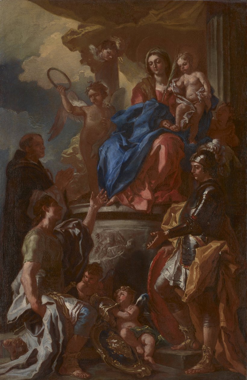 Martyrenes Madonna av Francesco Solimena