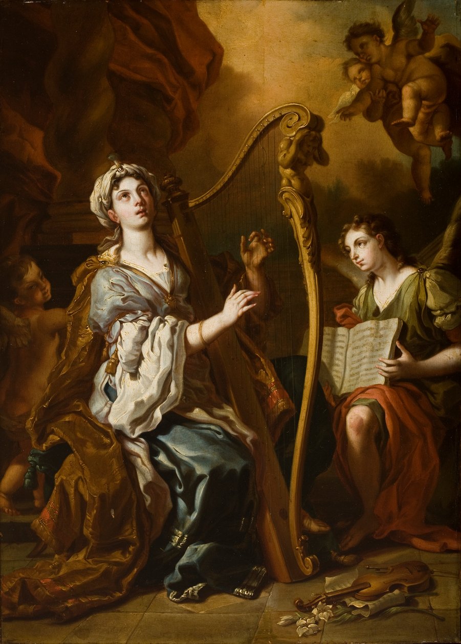 St. Cecilia av Francesco Solimena