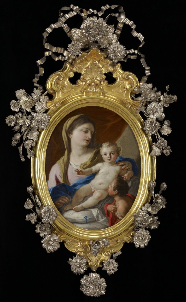 The Madonna and Child with the Infant St. John av Francesco de Mura  
