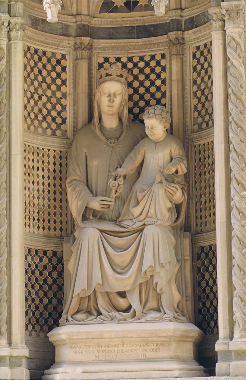 Madonna of the Rose, 1493 (marmor) av Francesco di Simone da Fiesole Ferrucci