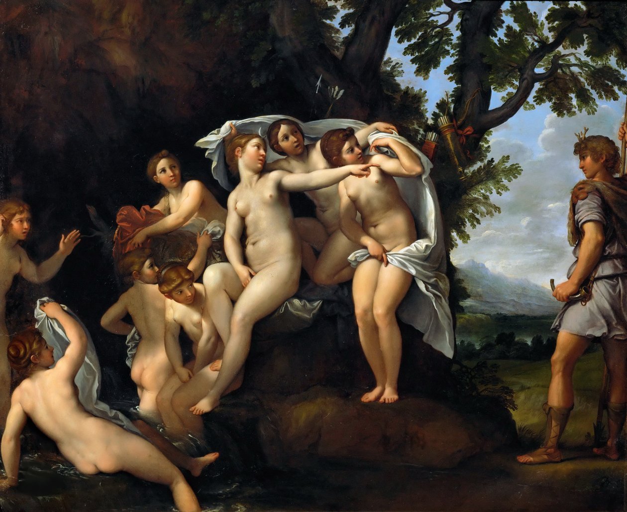 Diana og Actaeon, ca. 1617. av Francesco Albani