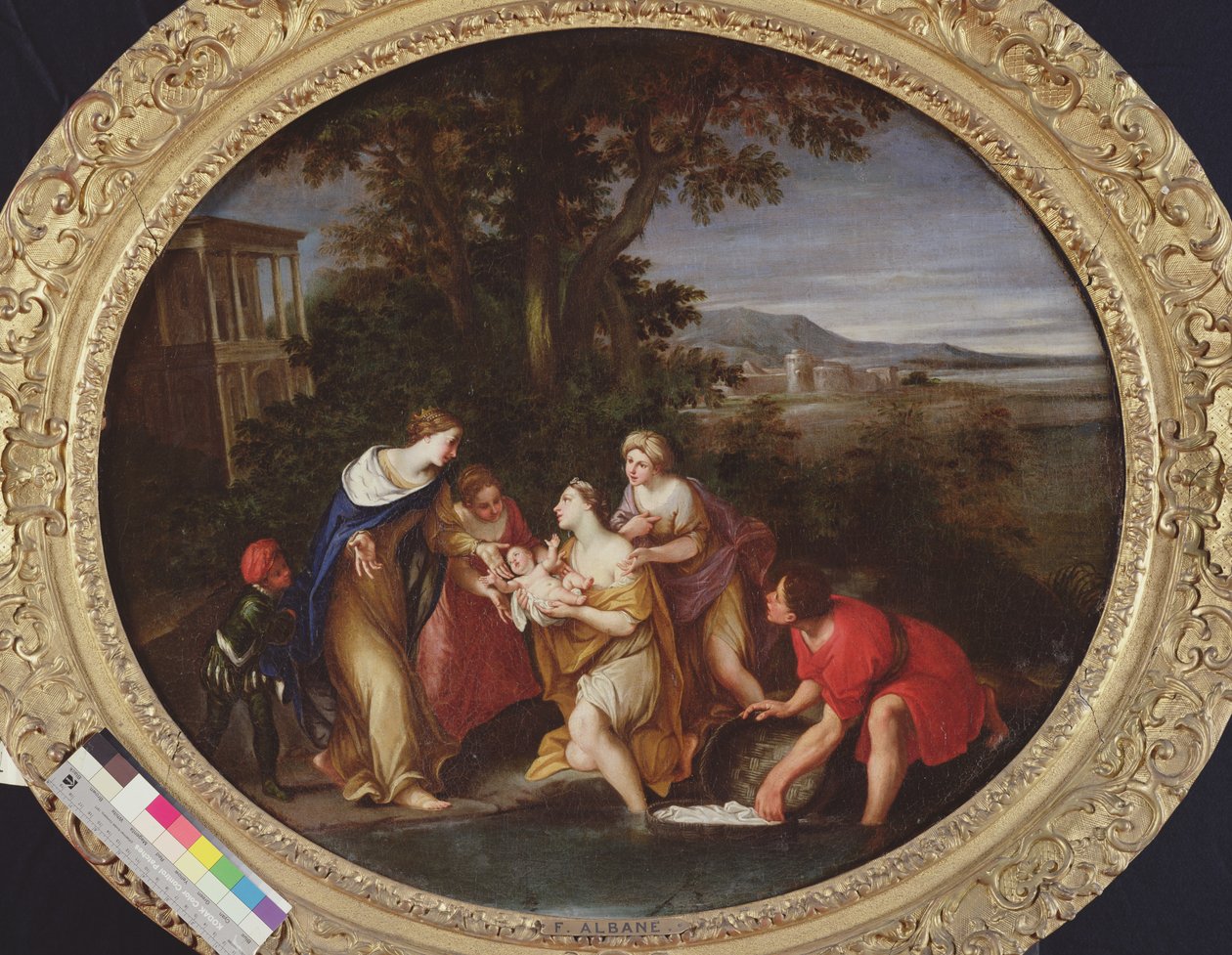 Moses reddet fra drukning av Francesco Albani