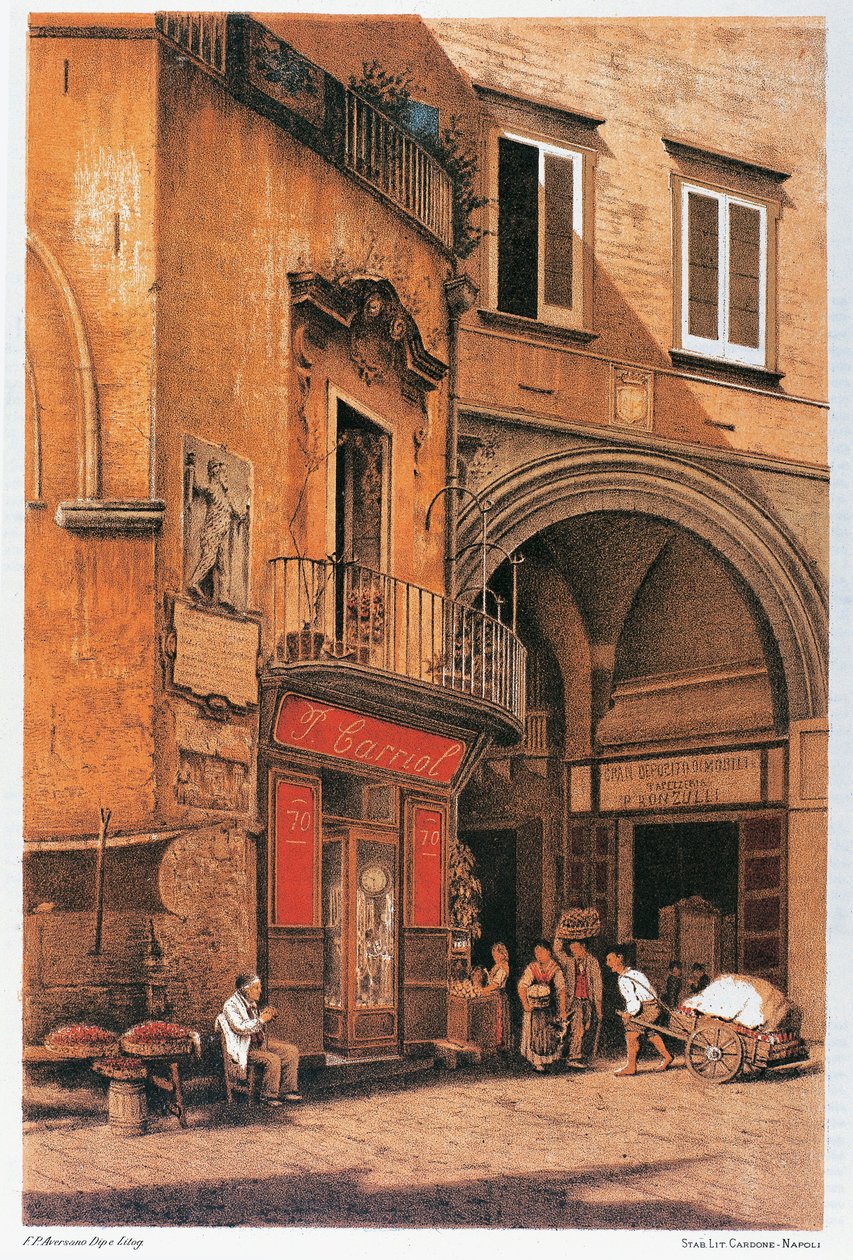 Italia, Napoli, sete i Porto Street av Francesco Aversano