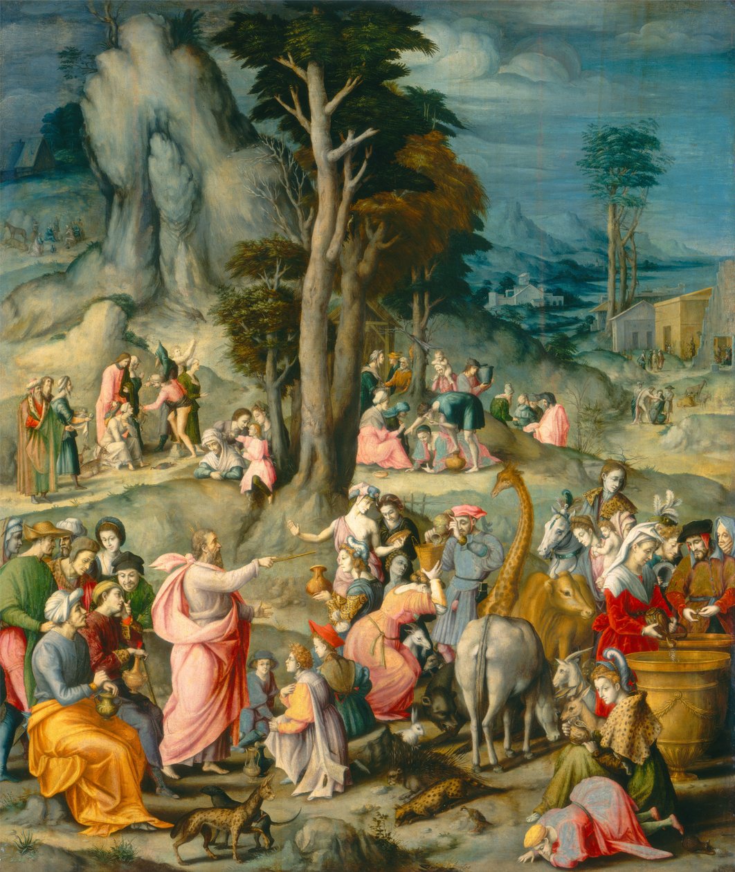 The Gathering of the Manna av Francesco Ubertini Bacchiacca