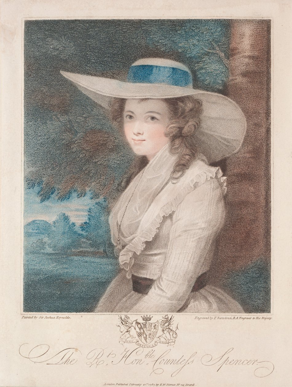 Grevinne Spencer av Francesco Bartolozzi