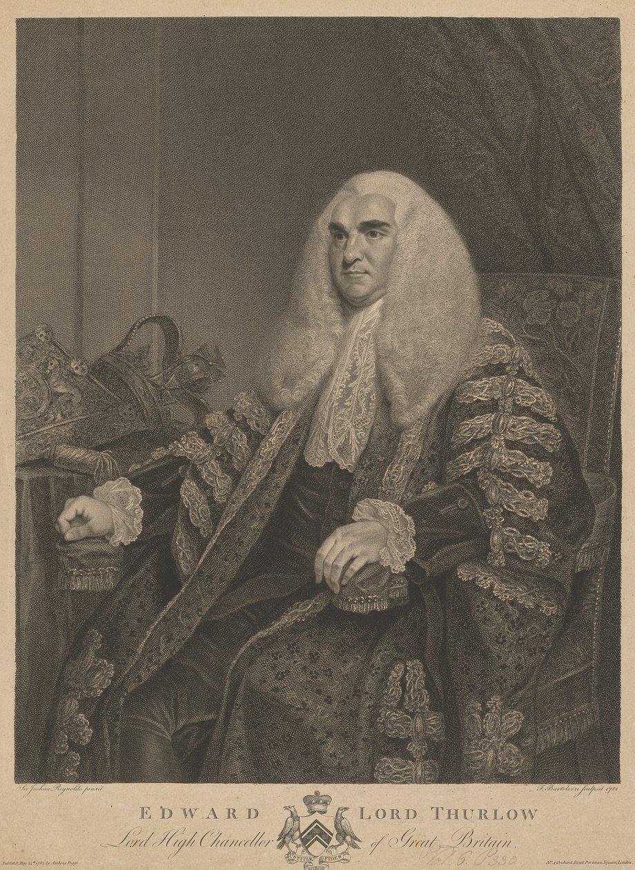 Edward Lord Thurlow av Francesco Bartolozzi