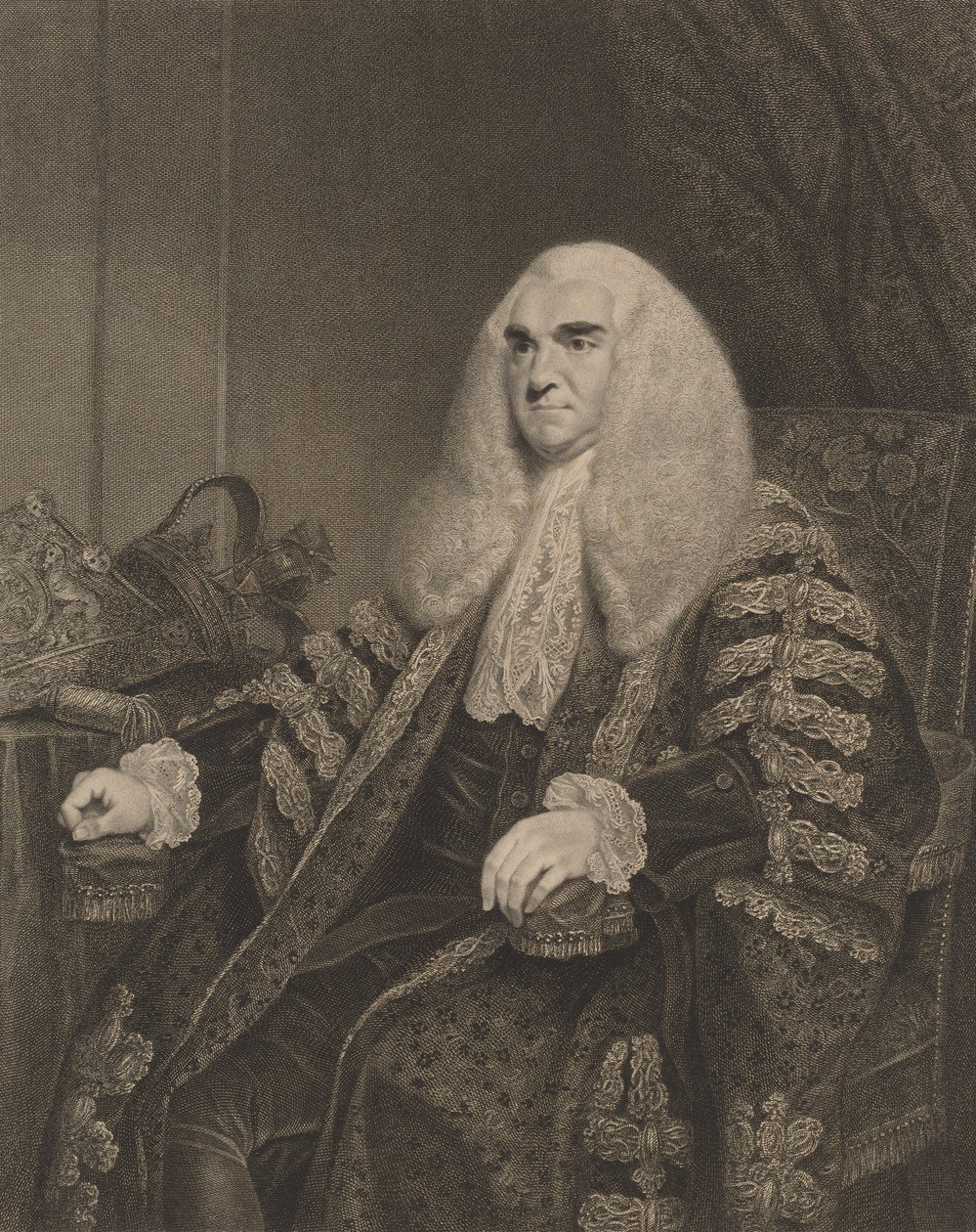Edward, Lord Thurlow, 1782. av Francesco Bartolozzi