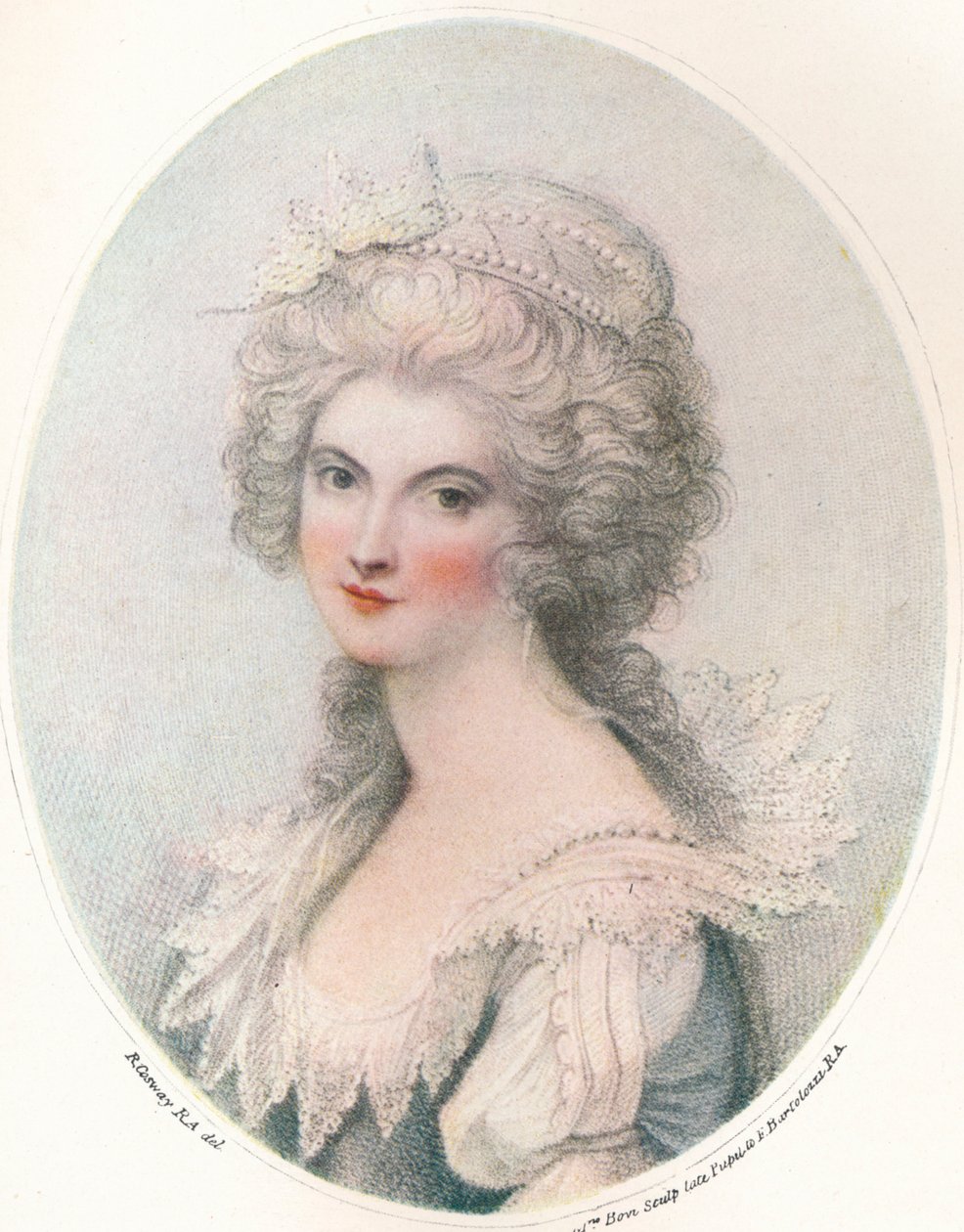 Honorable Lady Sinclair, c1700-tallet, 1916 av Francesco Bartolozzi