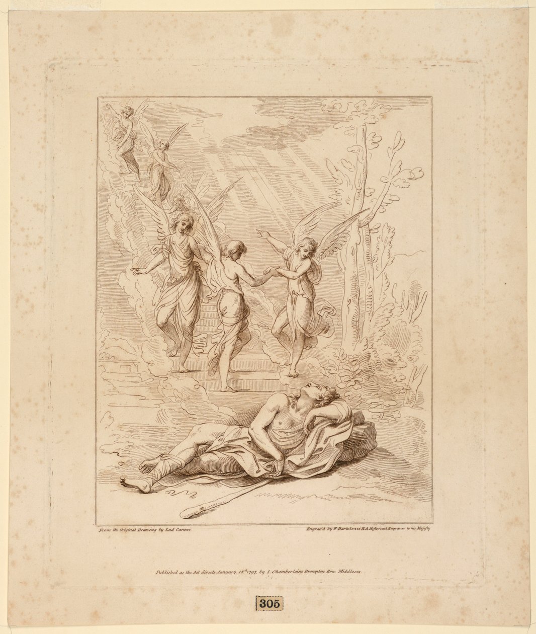 Jakobs visjon av Francesco Bartolozzi