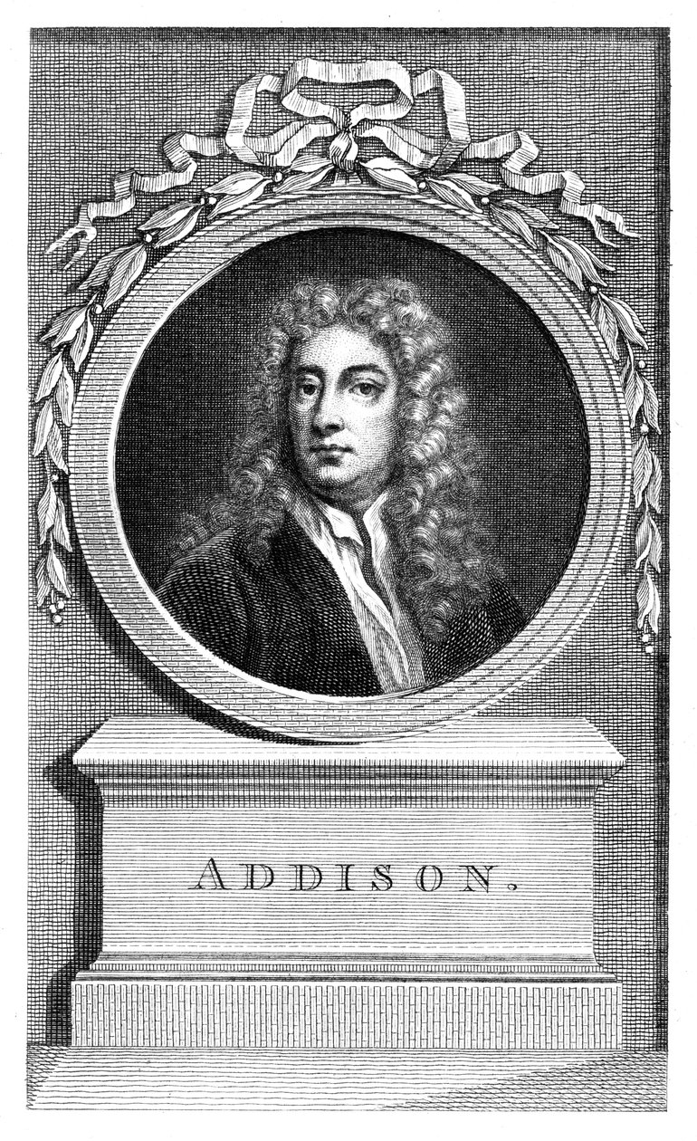 Joseph Addison , engelsk politiker og forfatter. av Francesco Bartolozzi