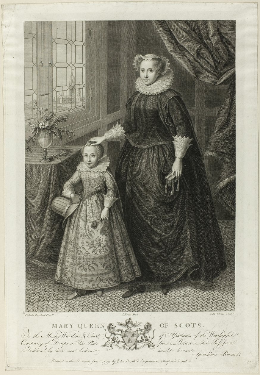 Mary Queen of Scots av Francesco Bartolozzi