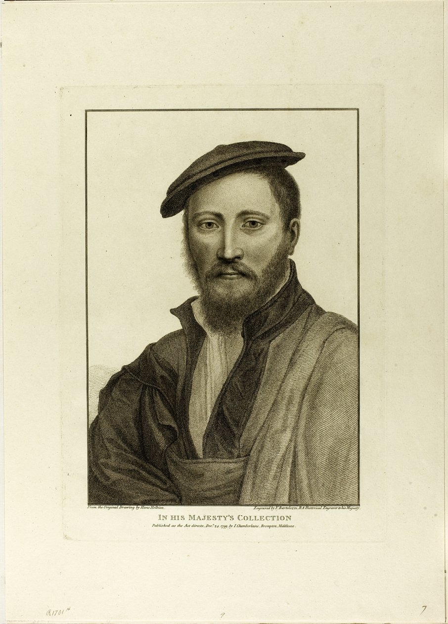 Portrett av en mann av Francesco Bartolozzi