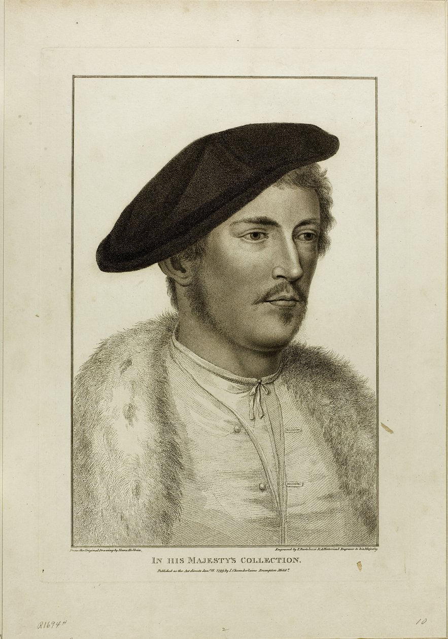 Portrett av en ung mann av Francesco Bartolozzi