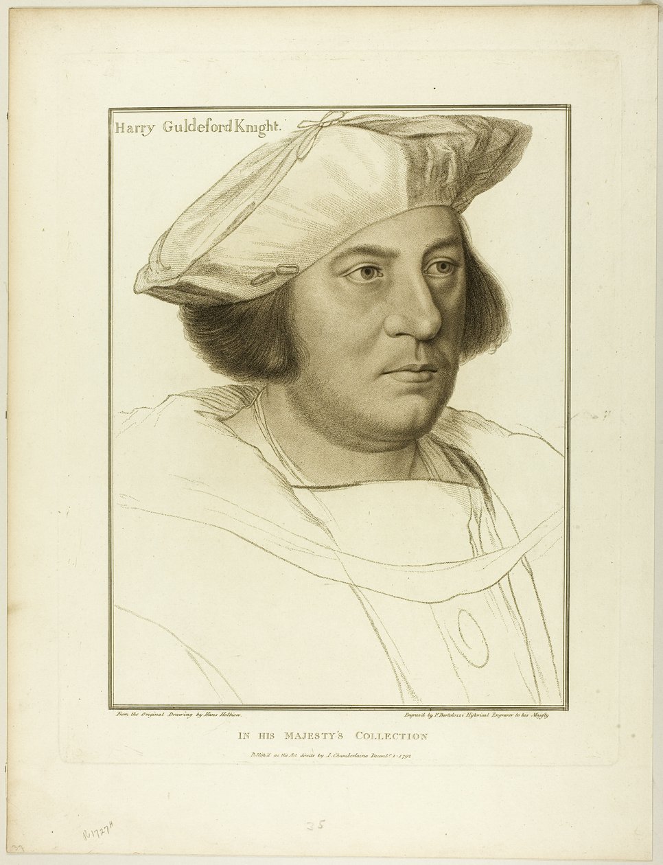 Sir Henry Guildford av Francesco Bartolozzi