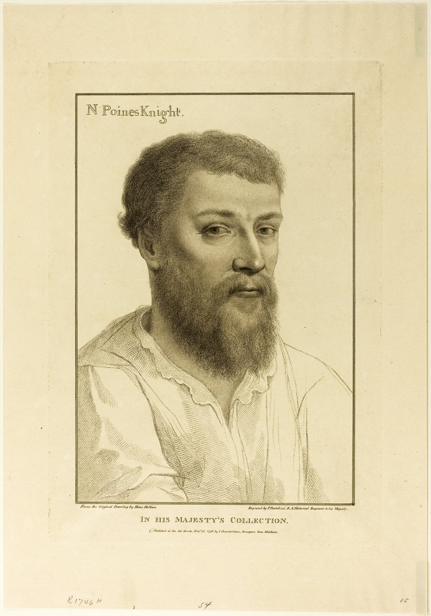Sir Nicholas Poines av Francesco Bartolozzi