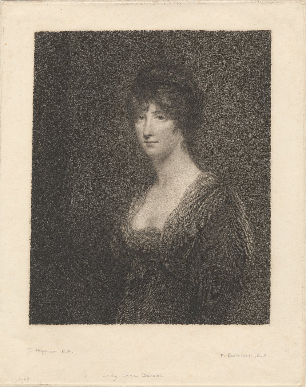 Den rette ærede dame Jane Dundas av Francesco Bartolozzi