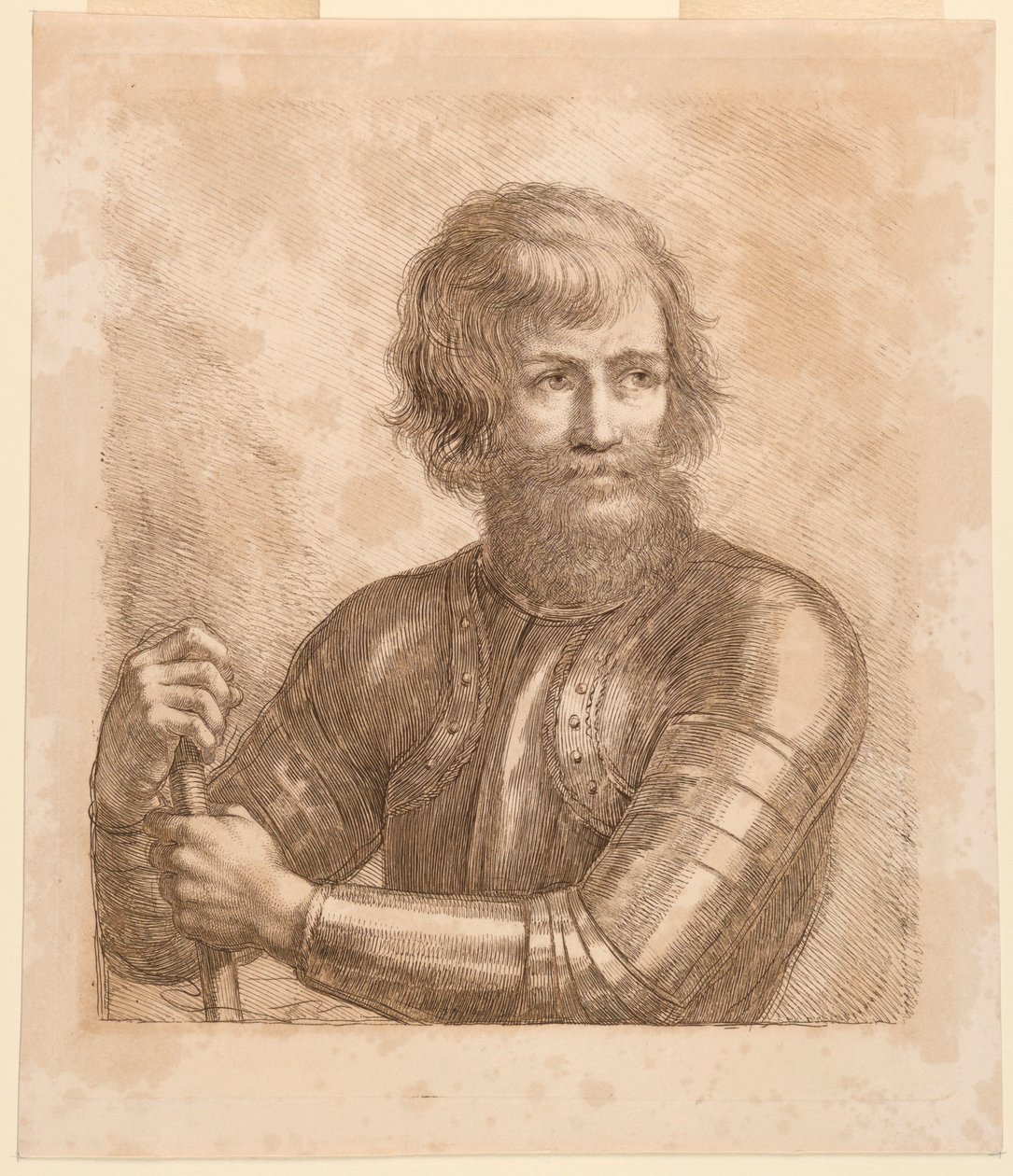 Kriger med en truncheon av Francesco Bartolozzi