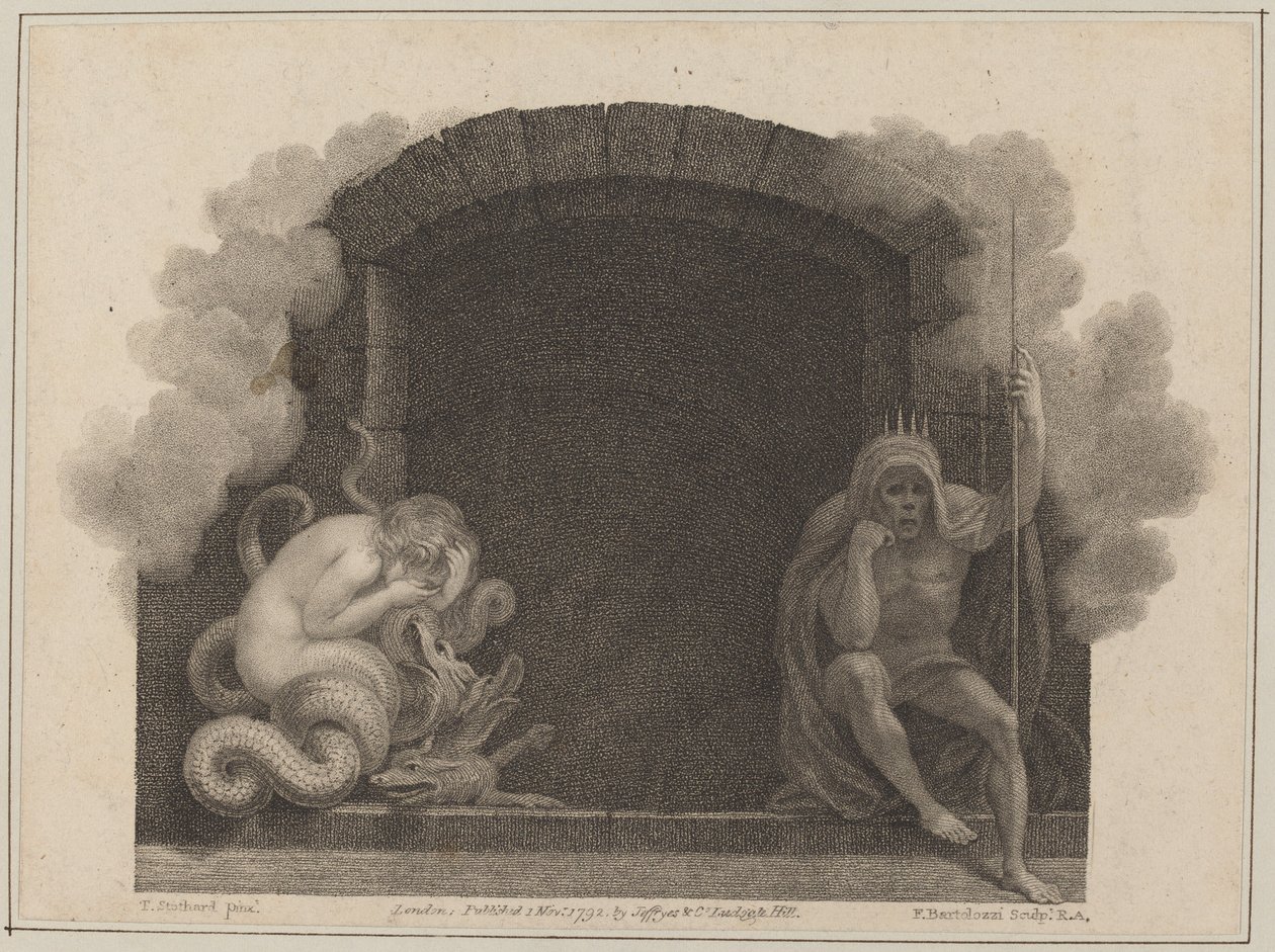 Dødens grav av Francesco Bartolozzi after Thomas Stothard