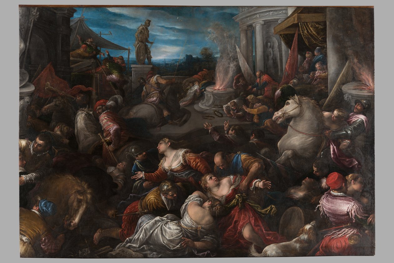 The Rape of the Sabines, ca. 1580-82 av Francesco Bassano