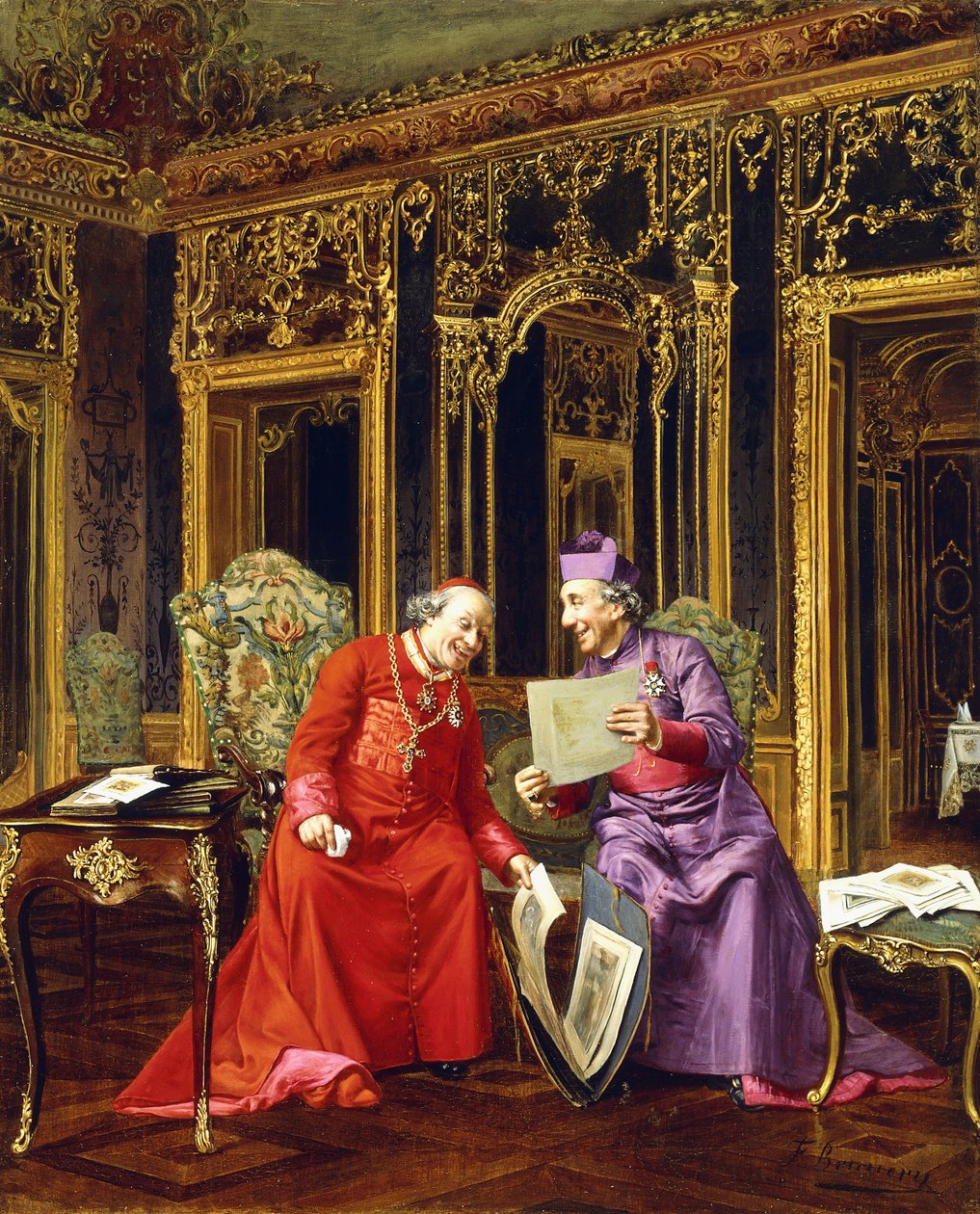 Trykksamlerne, av Francesco Brunery