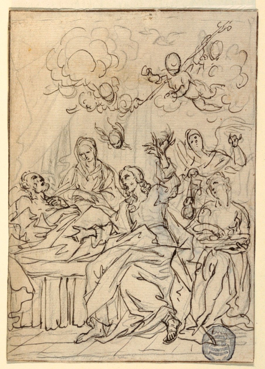 St. Josephs død av Francesco Coghetti