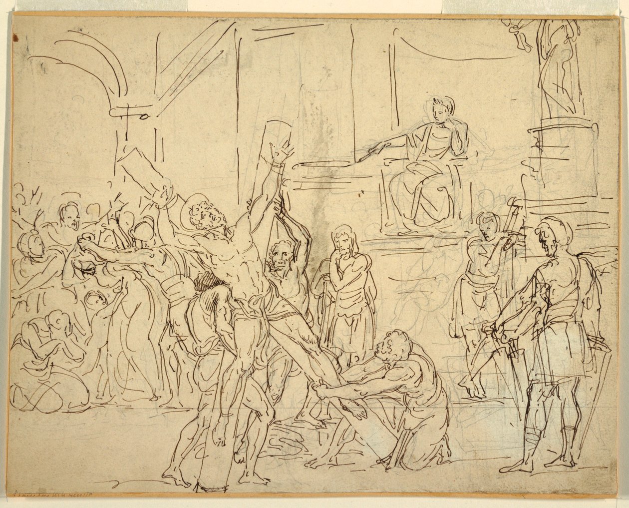 Andrews martyrium av Francesco Coghetti