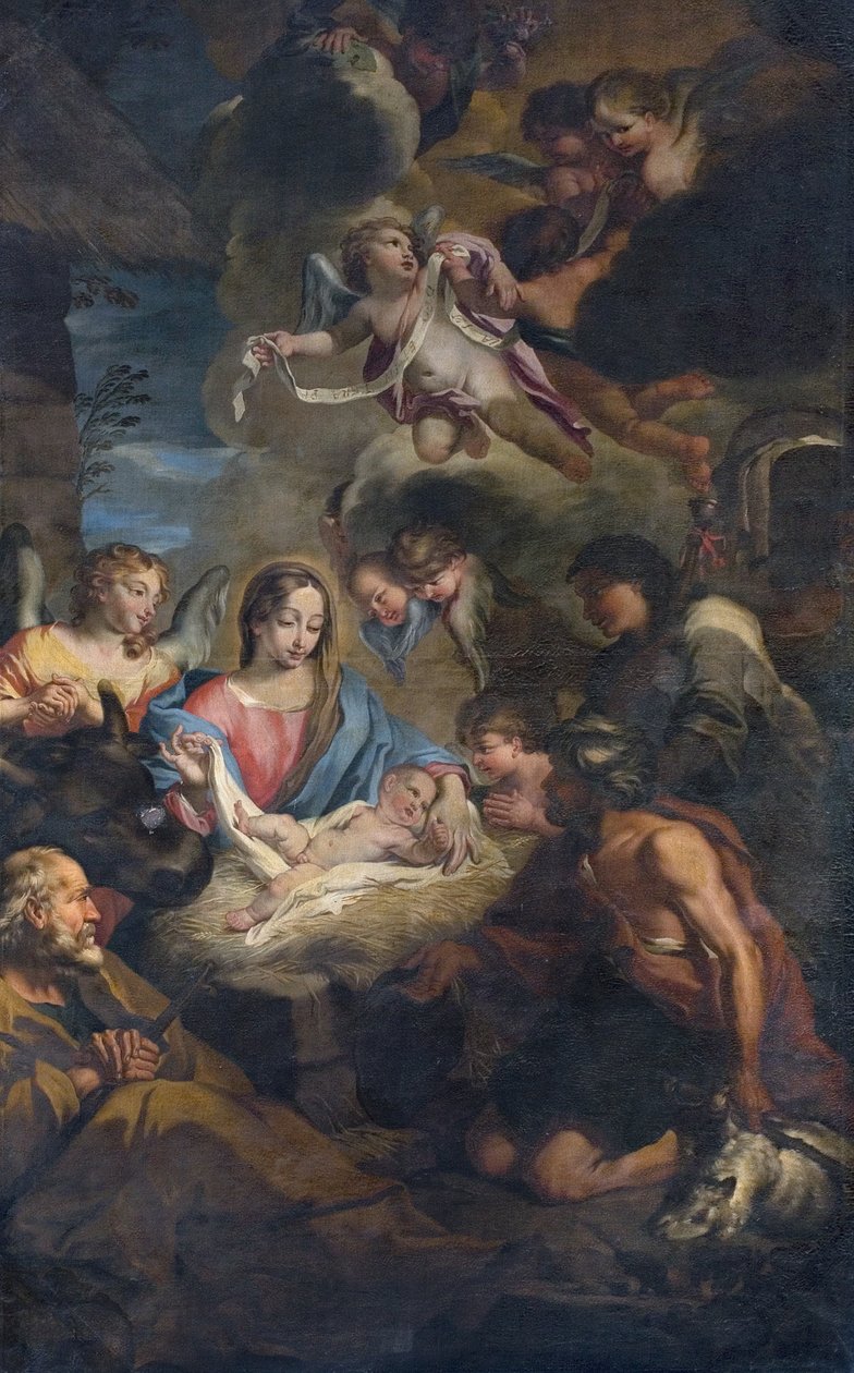 Tilbedelse av hyrdene av Francesco Fabbrica