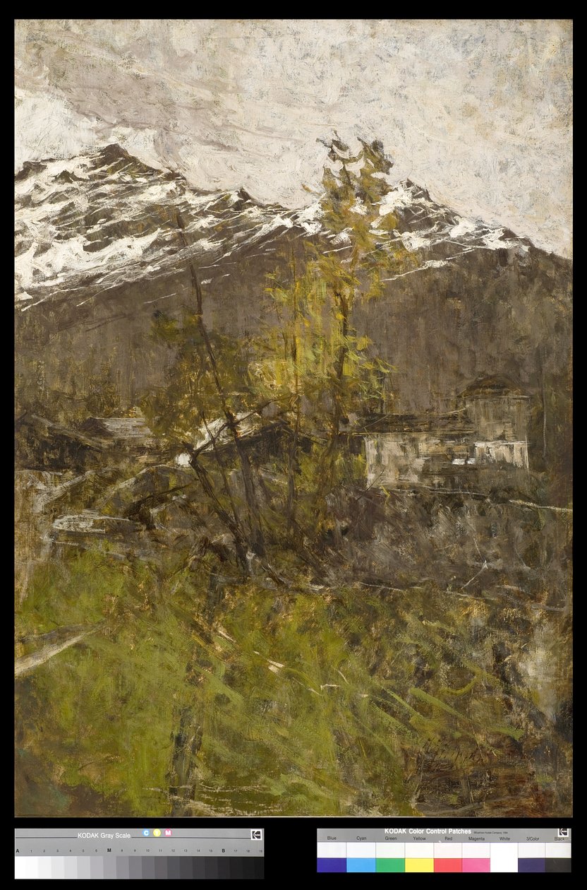 Første snø eller landskap, 1889 av Francesco Filippini
