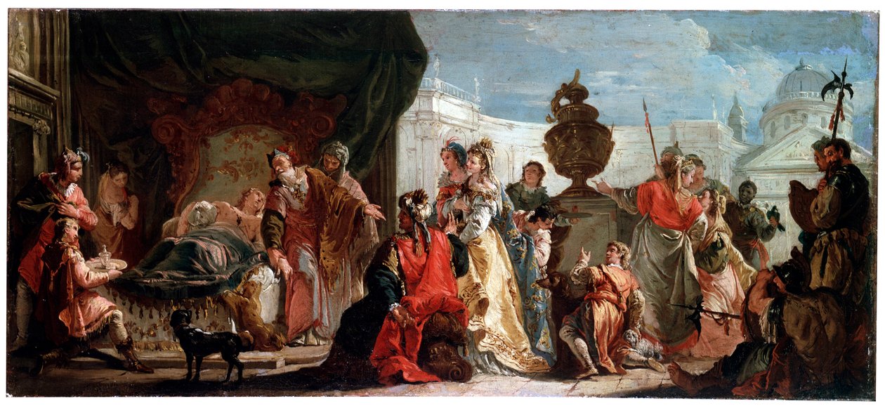 Antiochus og Stratonice, 1700-tallet av Francesco Fontebasso