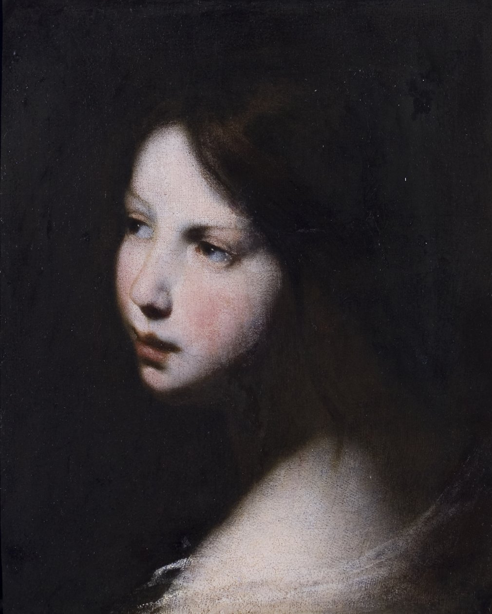 Head of a Girl, ca. 1640 av Francesco Furini