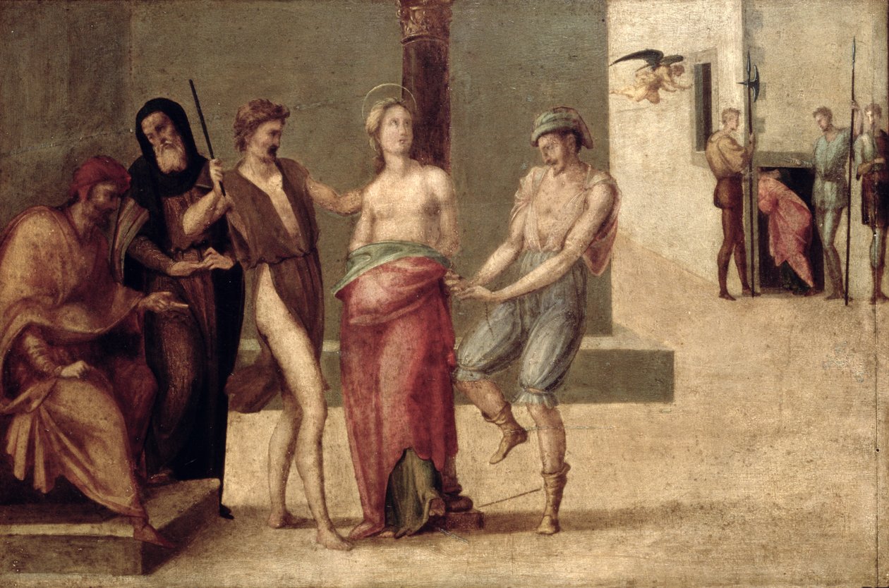 The Martyrium of St. Agnes (panel) av Francesco Granacci