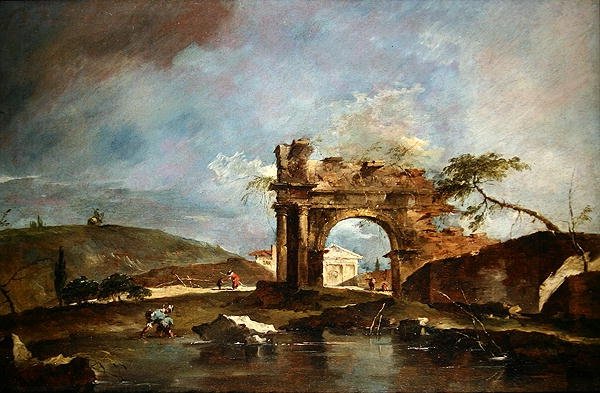 Capriccio av Francesco Guardi