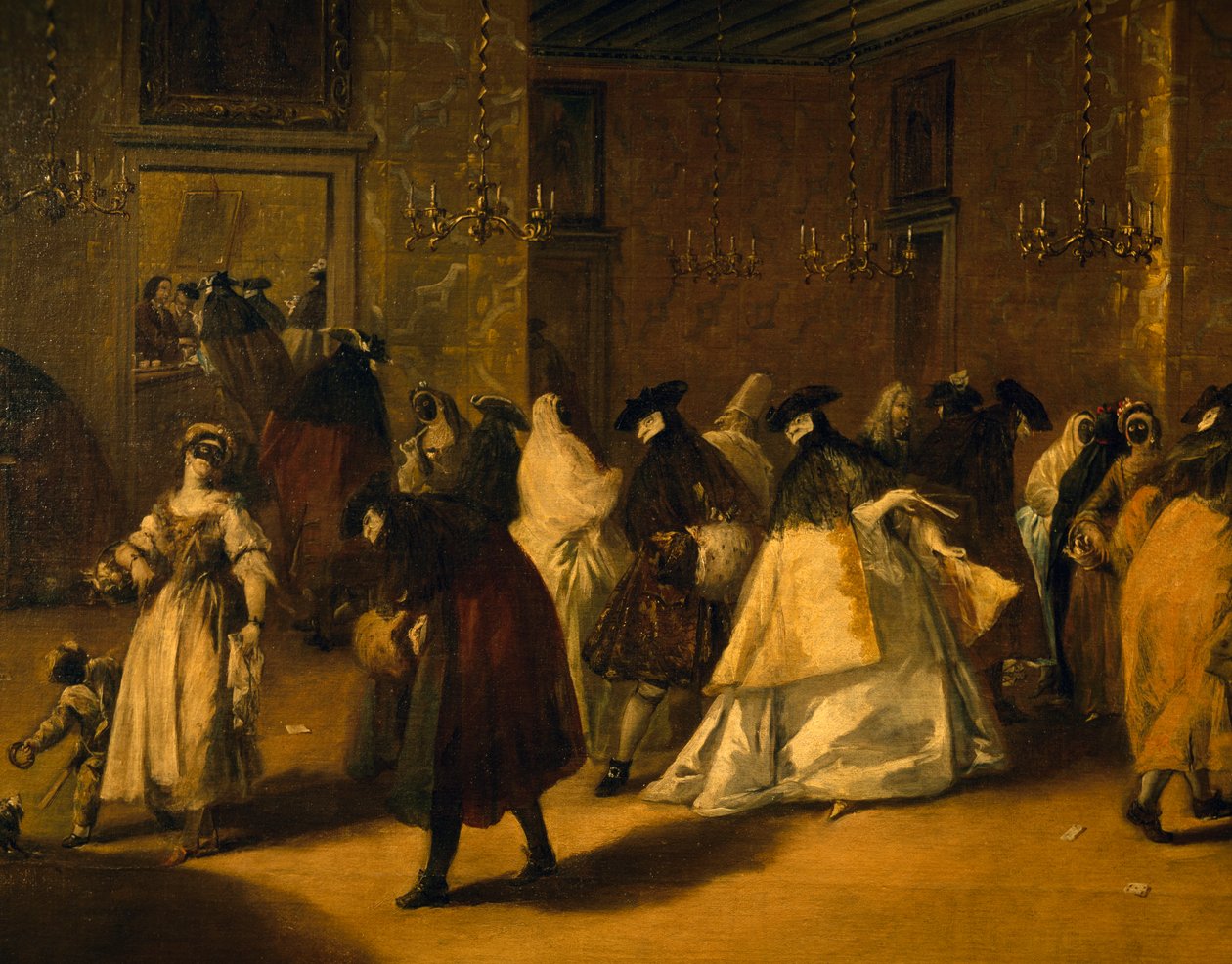 De reduserte (maskerte venetianere) av Francesco Guardi