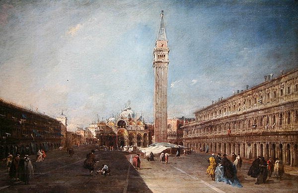 Piazza San Marco (olje på lerret) av Francesco Guardi