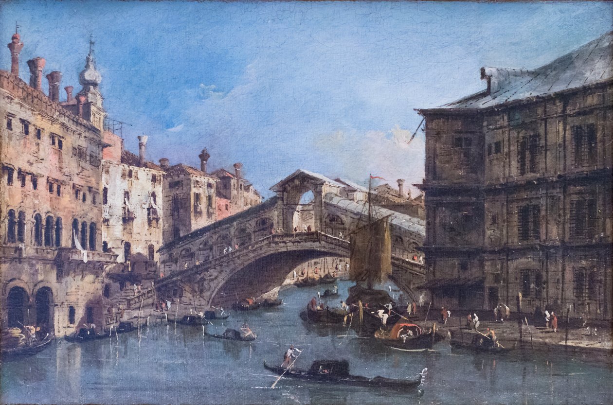 Rialto-broen av Francesco Guardi