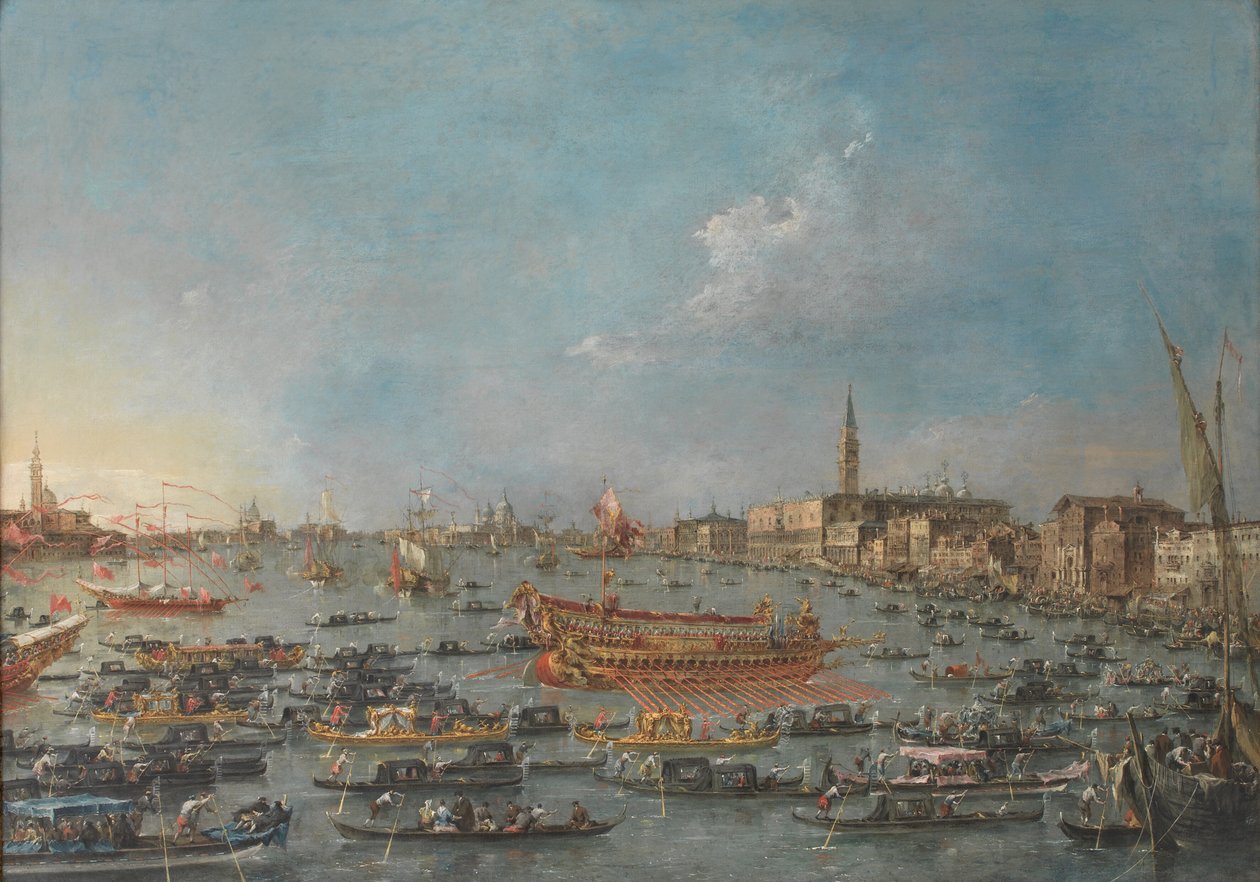 Bucintoro-festivalen i Venezia av Francesco Guardi